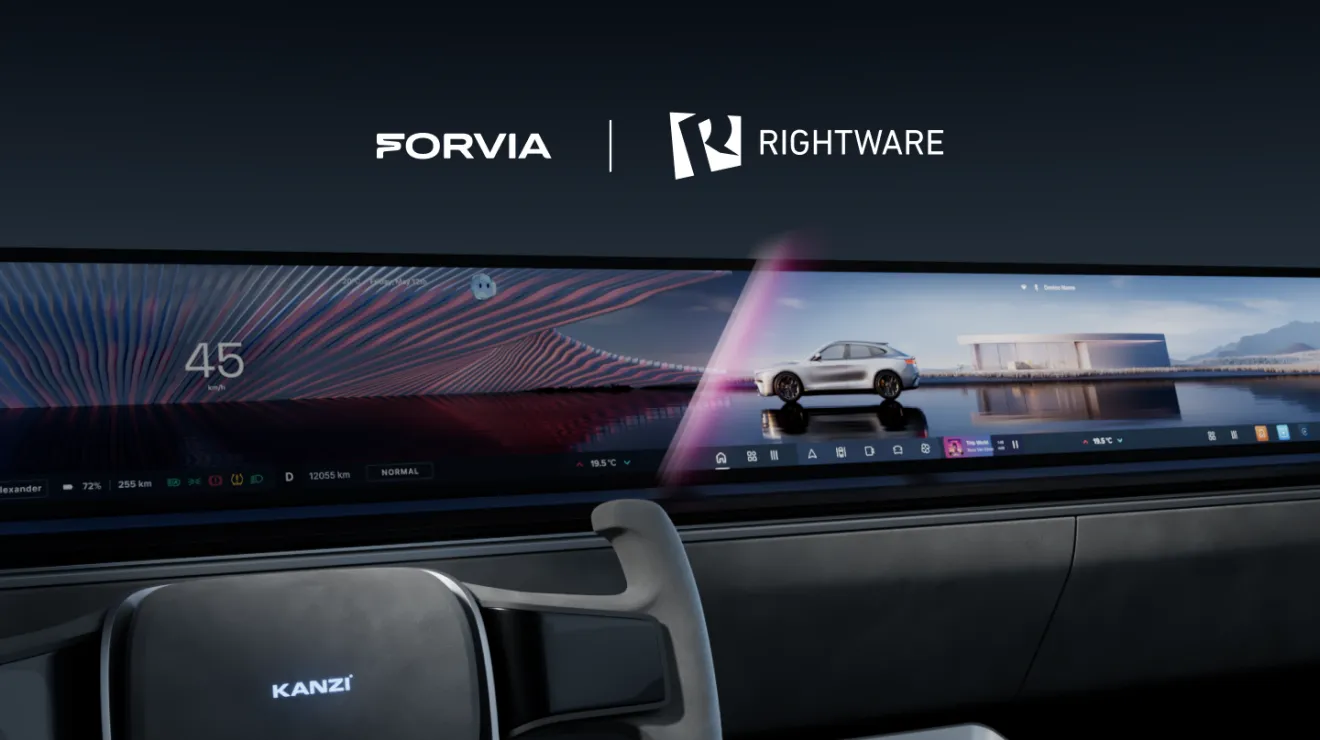 FORVIA佛瑞亚集团与Rightware合作,为新市场提供先进软件